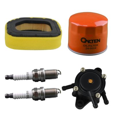 OakTen Air Filter Oil Filter Spark Plug Fuel Pump Pack with 32 083 03-S, 12 050 01, 24 393 16-S for Kohler SV710, SV715, SV720