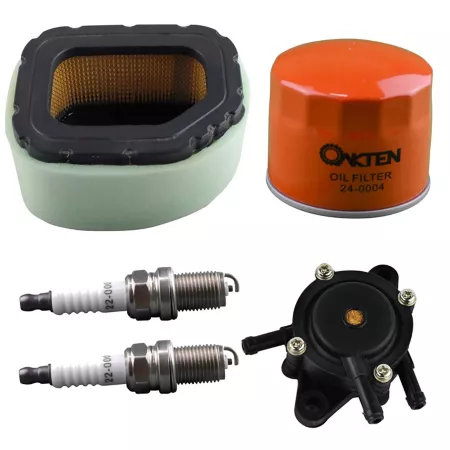 OakTen Air Filter Oil Filter Spark Plug Fuel Pump Pack with 32 083 06-S 12 050 01-S 24 393 16-S for Kohler SV730 SV830 SV840 Mower Engines & Parts