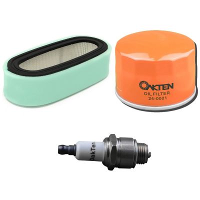 OakTen Air Filter Oil Filter Spark Plug Pack for Briggs & Stratton 394019 394019S 492056 492932 591868 697451 RJ19LM