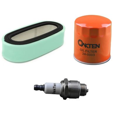 OakTen Air Filter Oil Filter Spark Plug Pack for Briggs & Stratton 394019 394019S 491056 491056S RJ19LM