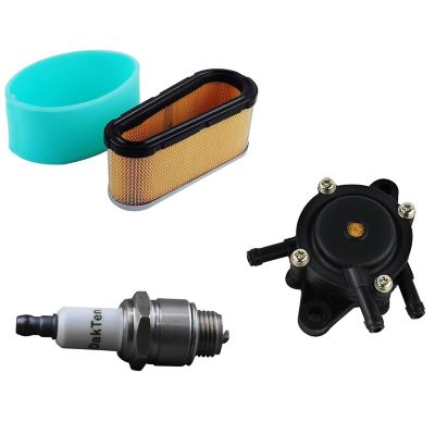 OakTen Air Filter Spark Plug Fuel Pump Pack with Briggs & Stratton 493909 496894 808656 RJ19LM