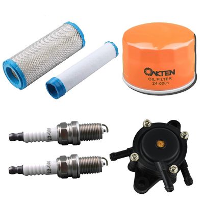 OakTen Air Filter Oil Filter Spark Plug Fuel Pump Pack with Briggs & Stratton 820263 492056 492932 594264 691043 RC12YC