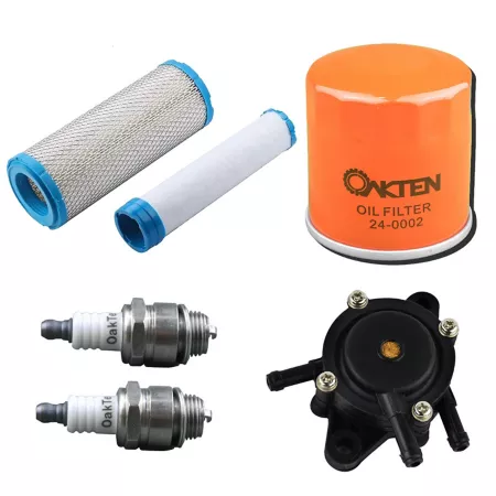 OakTen Air Filter Oil Filter Spark Plug Fuel Pump Pack with 11013-7029 11013-7048 49065-2001 for Kawasaki FH541 FH580 Mower Engines & Parts