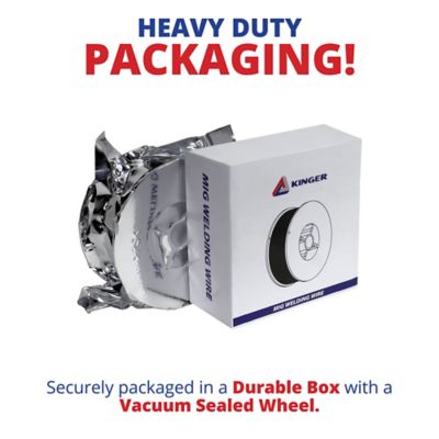 Image showing 5 th Kinger 0.035 in. Flux Core MIG Welding Wire, Mild Steel E71T-GS, 2 lb. Spool