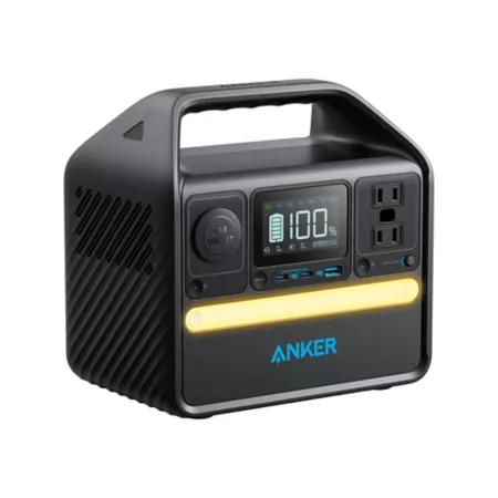 Anker SOLIX 522 Portable Generator 299Wh Power Station with Solar Charging Quiet and Eco-Friendly Black Portable Power Stations