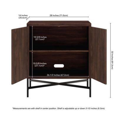 Image showing  28 in. Brighton Accent Cabinet, Brown