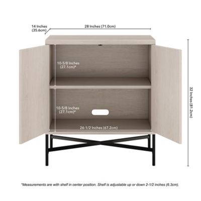 Image showing  28 in. Brighton Accent Cabinet, White