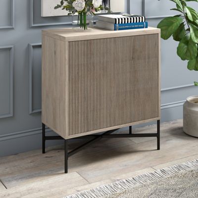 Hudson&Canal Brighton Accent Cabinet, 28 in. Gray