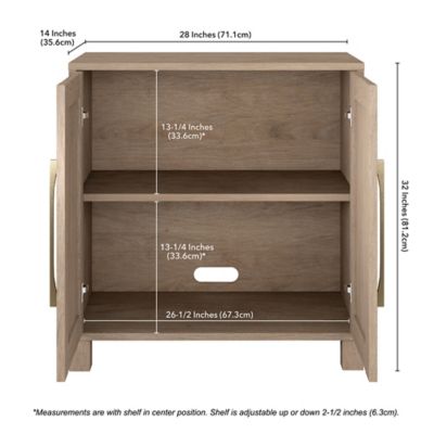 Image showing  28 in. Chabot Accent Cabinet, Gray