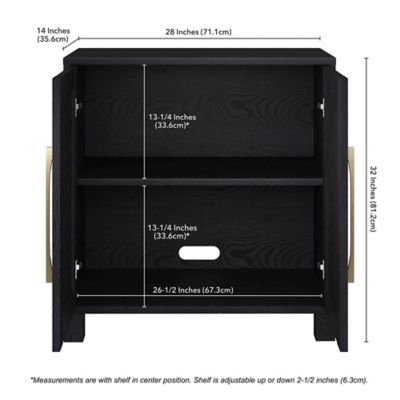 Image showing  28 in. Chabot Accent Cabinet, Black