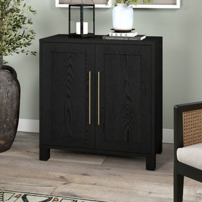 Image showing 6 th Hudson&Canal 28 in. Chabot Accent Cabinet, Black