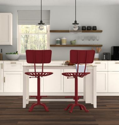 Image showing 9 th Carolina Chair & Table August Tractor Seat Stool with Back