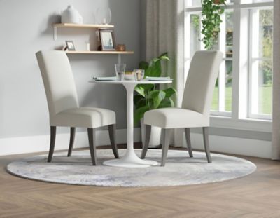 Image showing  Enzo 30 in. Round Marble Top Dining Table