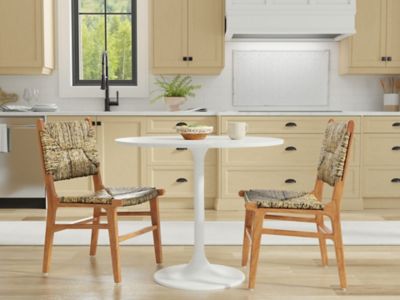 Image showing  Enzo 36 in. Round Marble Top Dining Table