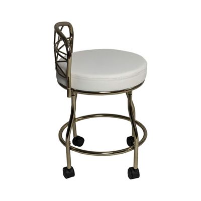 Image showing  Diana X-Back Vanity Bench with Casters