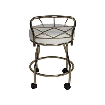 Image showing  Diana X-Back Vanity Bench with Casters