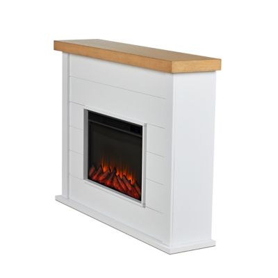 Image showing  Marshall 49 in. Slim Electric Fireplace in White