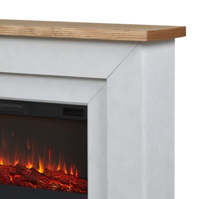 Image showing 6 th Real Flame Malie 68 in. Landscape Electric Fireplace in Venetian Gray