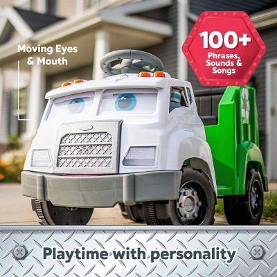 Image showing  Real Rigs Toddler Recycling Truck Interactive Ride-On Toy, Kids Ages 1.5-4 Years, 6V, Sound Effects