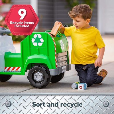 Image showing  Real Rigs Toddler Recycling Truck Interactive Ride-On Toy, Kids Ages 1.5-4 Years, 6V, Sound Effects