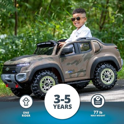 Image showing 6 th Kid Trax Electric Kids Luxury Chevy Colorado Truck Ride-On Toy, 6 Volt, USB and MP3, Remote Control, Ages 3-5 Years