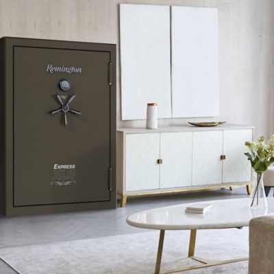 Image showing 8 th Remington 60 Gun 25.28 cu. ft. Electronic/Key Lock Express XLR Fireproof & Waterproof Gun Safe, Graphite Satin Metallic Finish