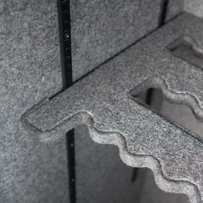 Image showing 6 th Remington 36 Long Gun, 4 Handgun 20.09 cu. ft. Electronic/Key Lock Gun Club Fireproof and Waterproof Gun Safe, Black Gloss