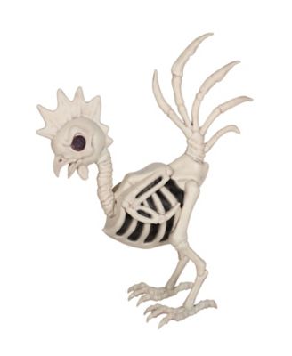 Red Shed 36 in. Halloween Rooster Skeleton