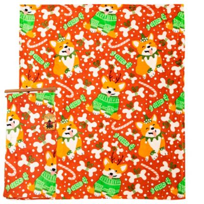 Northwest Christmas Corgis Silk Touch Throw Blanket