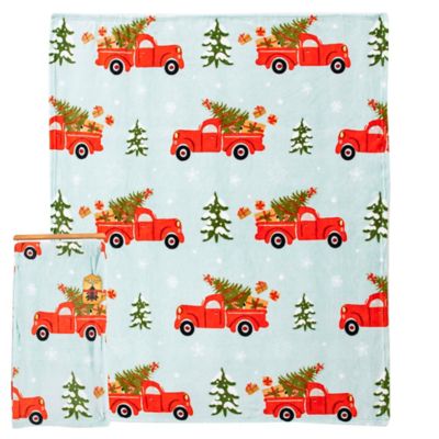 Northwest Christmas Truck Silk Touch Throw Blanket