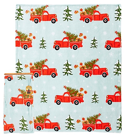 Northwest Christmas Truck Silk Touch Throw