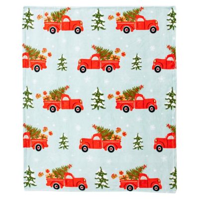 Image showing  Christmas Truck Silk Touch Throw Blanket
