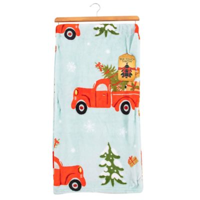 Image showing  Christmas Truck Silk Touch Throw Blanket