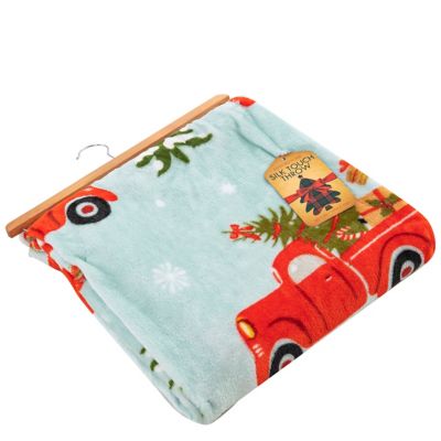 Image showing  Christmas Truck Silk Touch Throw Blanket