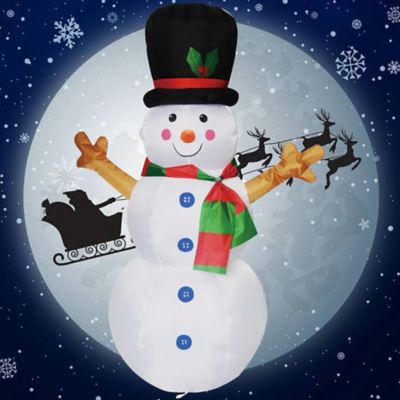 Image showing  4 ft. Snowman Inflatable Christmas Decoration