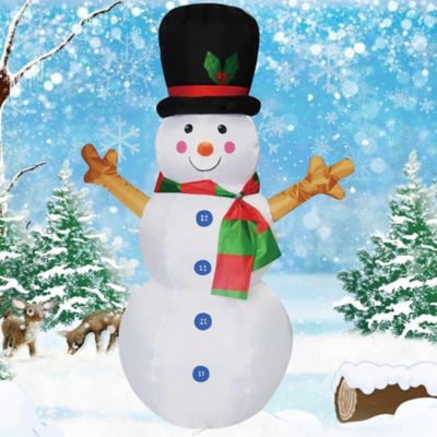 Image showing  4 ft. Snowman Inflatable Christmas Decoration