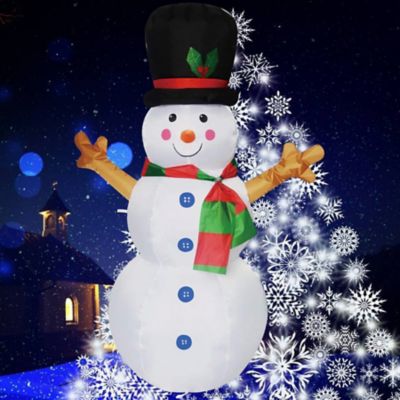 Image showing 5 th SUPERHUNTER 4 ft. Snowman Inflatable Christmas Decoration
