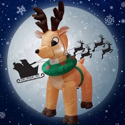 Image showing  4 ft. Reindeer Inflatable