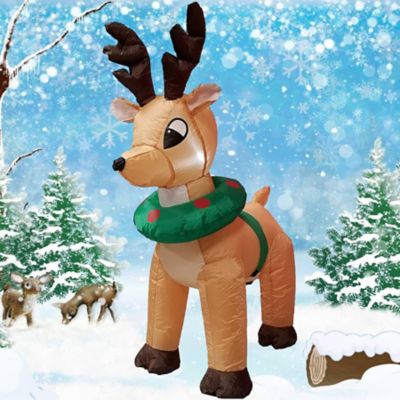 Image showing  4 ft. Reindeer Inflatable