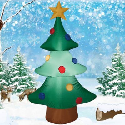 Image showing  4 ft. Christmas Tree Inflatable Christmas Decoration