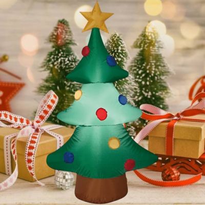Image showing 6 th SUPERHUNTER 4 ft. Christmas Tree Inflatable Christmas Decoration