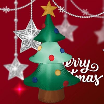 Image showing 9 th SUPERHUNTER 4 ft. Christmas Tree Inflatable Christmas Decoration