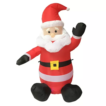 SUPERHUNTER 4 Foot Inflatable Santa Claus Christmas Decoration Christmas Inflatables