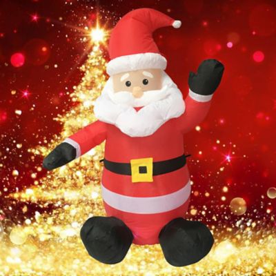 Image showing  4 ft. Santa Inflatable Christmas Decoration