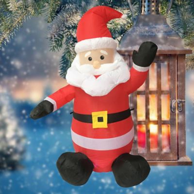 Image showing 5 th SUPERHUNTER 4 ft. Santa Inflatable Christmas Decoration