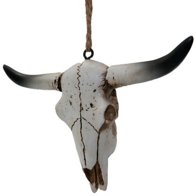Red Shed Longhorn Skull Christmas Ornament