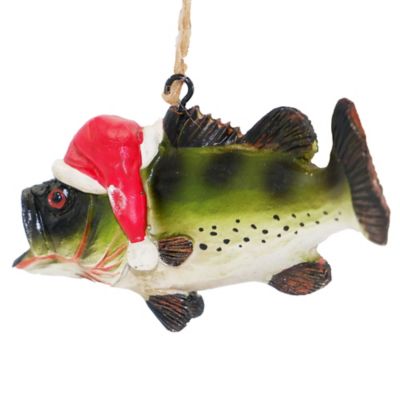 Red Shed Bass Ornament