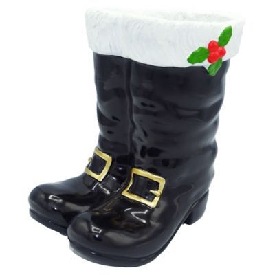 Red Shed Santa Boot Planter