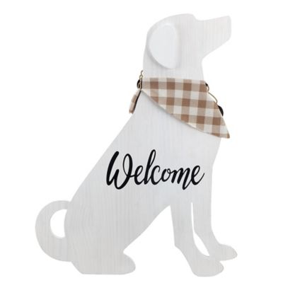 Red Shed 21.5 in. Double-Sided Welcome/Merry Christmas Porch Sign