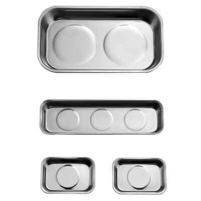 JobSmart 4 pc. Stainless Steel Magnetic Tray Set